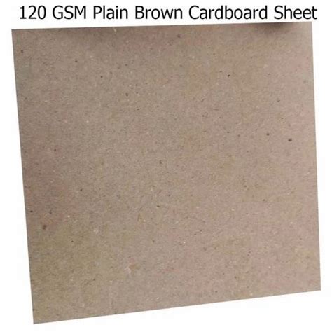 Wood Pulp Gsm Plain Brown Cardboard Sheet For Packaging At Rs