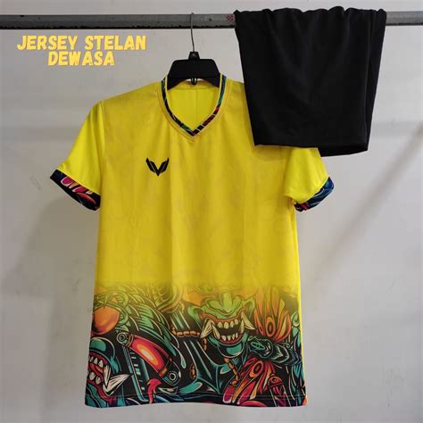 Jual New Jersey Baju Bola Futsal Volly Dewasa Setelan Depan Full