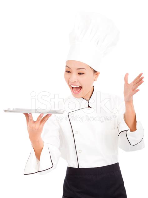 Amazing Cook Woman Chef Holding Tray Stock Photos - FreeImages.com