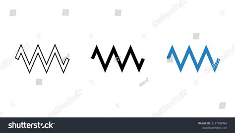 Resistor Component Symbol Electric Circuit Stock Vector (Royalty Free ...