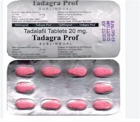 Tadagra Prof Tadalafil Tablets Mg At Rs Stripe Tadalafil