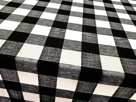 Black White Buffalo Check Fabric Upholstery Fabric By Yard Farmhouse