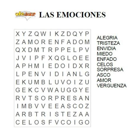 Ejercicios De Las Emociones