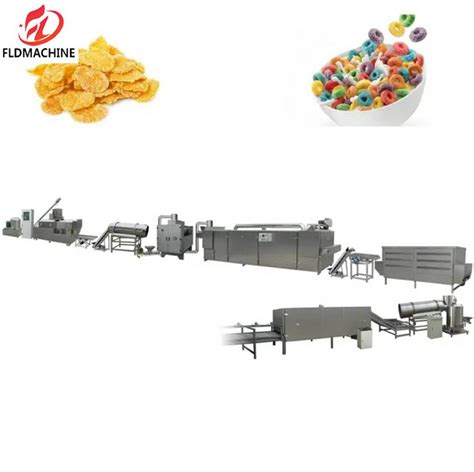 Corn Flakes Processing Line Automatic Breakfast Cereals Snacks Food