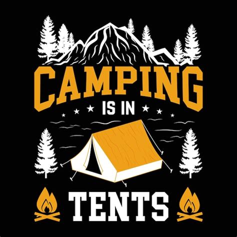 Premium Vector Camping Tshirt Design Camping Retro Vintage Vector