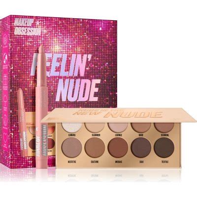 Makeup Obsession Feelin Nude paletka očních stínů Nude Is The New Nude g tužka na rty
