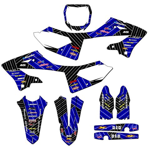 Yz Race Series Blue Senge Graphics Complete Kit