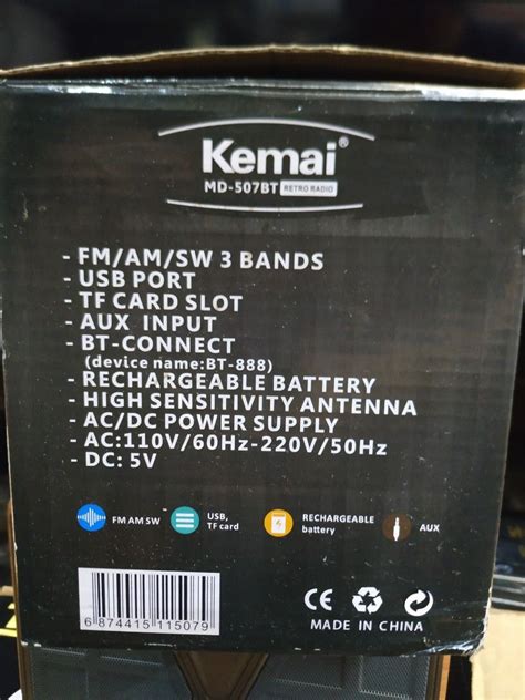 Kemai MD-507BT Retro Radio, Audio, Portable Music Players on Carousell