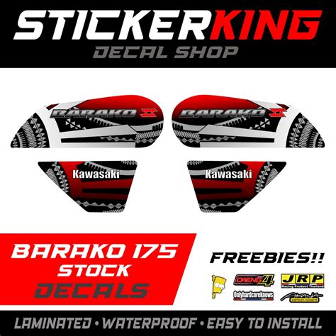 Barako Stock Decals Red Shopee Philippines