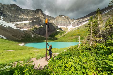 Hanging Food At A Backcountry Campground At Cracker Lake In Glacier