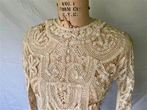 Antique Lace Blouse Victorian Lace Blouse 1900s 1910s Etsy Ireland