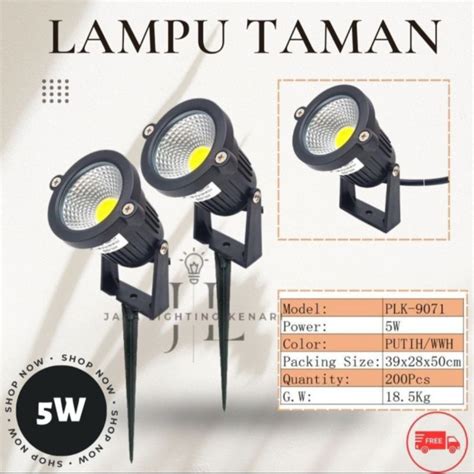 Jual LAMPU TAMAN LED OUTDOOR WATERPROOF 5W LAMPU SOROT LED TAMAN