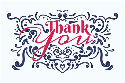 Thank You Lettering Vector Design 11468587 Vector Art At Vecteezy