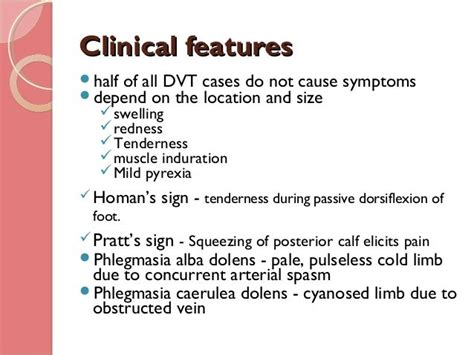 Deep Vein Thrombosis Maria