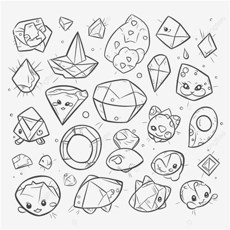 Dibujo De Diamantes Para Colorear Gratis Vector Png Dibujos Dibujo De