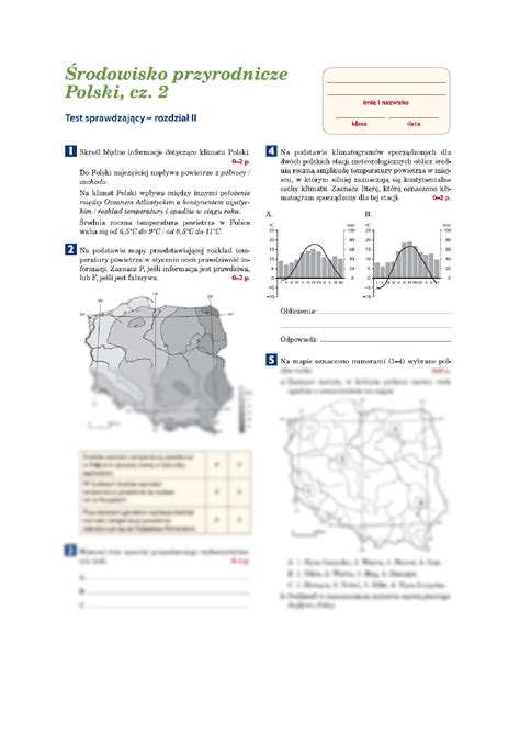 Solution Praca Klasowa Geografia Rodowisko Przyrodnicze Polski Cz