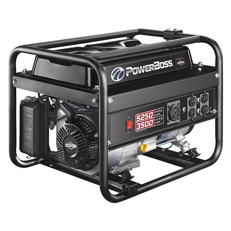 Briggs And Stratton Portable Generator Gasoline 3500 W Rated 5250 W Surge Recoil Start 120v