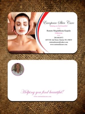 Skin Care Business Cards | 6 Custom Skin Care Business Card Designs