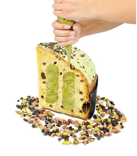 LINEA LATTA PANETTONE AL PISTACCHIO CON CIOCCOLATO DI MODICA IGP E