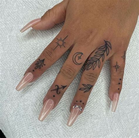 Hand And Finger Tattoos Pretty Hand Tattoos Finger Tattoo For Women