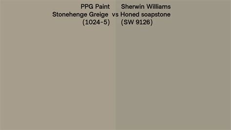 PPG Paint Stonehenge Greige 1024 5 Vs Sherwin Williams Honed