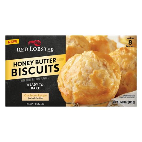 Red Lobster Honey Butter Frozen Biscuits Ready To Bake Makes 8