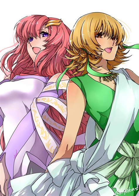 Cagalli Yula Athha And Lacus Clyne Gundam And 1 More Drawn By