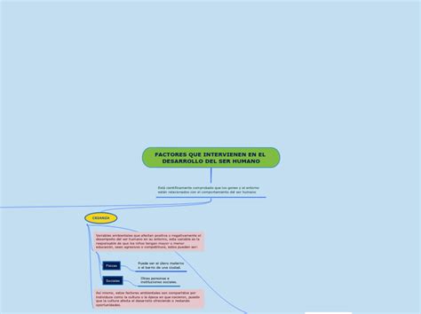 Factores Que Intervienen En El Desarrollo Mind Map