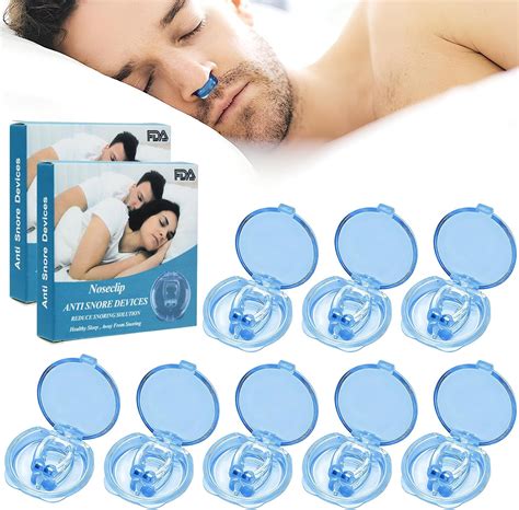 Anti Snore Devices 8 Pack Magnetic Anti Snore Nose Clip Reusable