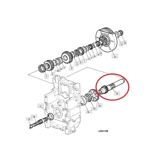 ARBRE D ENTRAINEMENT DE PRISE DE FORCE ADAPTABLE JOHN DEERE R129768