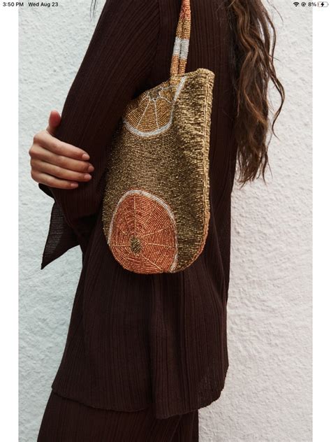 Zara Beaded Tote Bag On Carousell