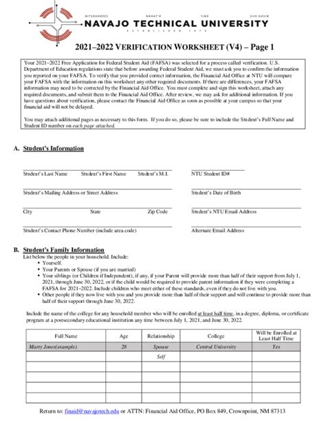 Fillable Online Custom Verification Worksheet V Dependent