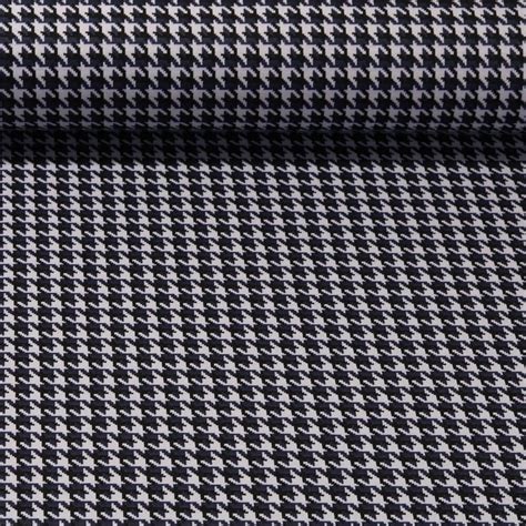 Modestoff Jacquard Hahnentritt Stahlblau Snaply