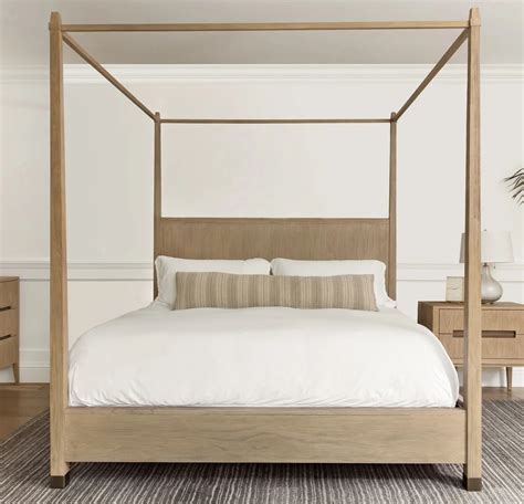 luxury canopy over bed frame inspiration solid wood construction ...