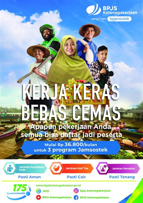 Program Kerja Keras Bebas Cemas Targetkan Kepesertaan Bpjamsostek