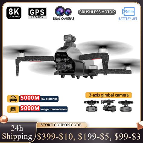 F13 Professional Drone 4K HD Camera 3 Axis Gimbal Eis Anti Shake With