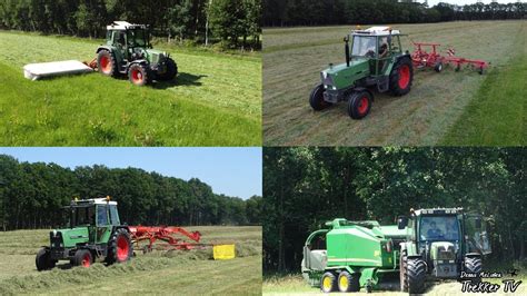 Gras Maaien Schudden Harken Balenpersen Fendt 309c Fendt 306