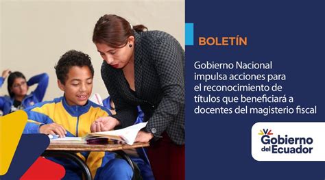 Ministerio de Educación del Ecuador on Twitter BOLETÍN Esta