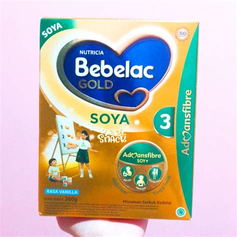 Jual Bebelac Gold Soya 3 Susu Pertumbuhan Anak Rasa Vanilla 360gr