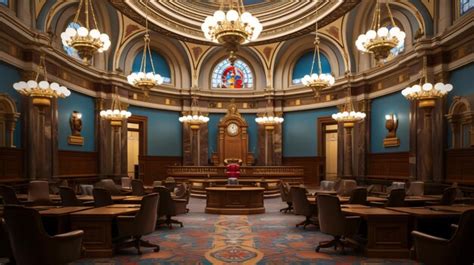 Premium Ai Image Court Room In State Capitol Building Madison Wisconsin