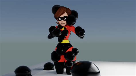 Elastigirl On Her Knees Front View By Thewriter128 On Deviantart