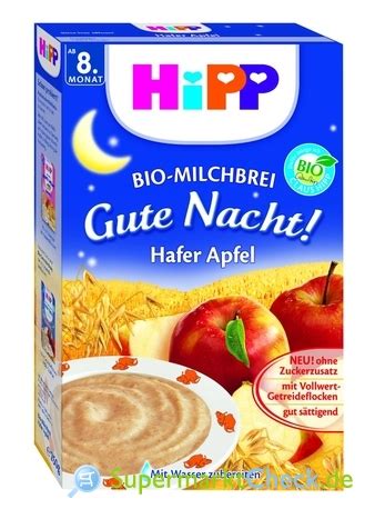 Hipp Bio Milchbrei Gute Nacht Hafer Apfel Ab 8 Monat Preis