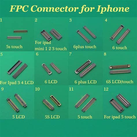 Model Lcd Touch Screen Display Fpc Connector For Iphone S Plus