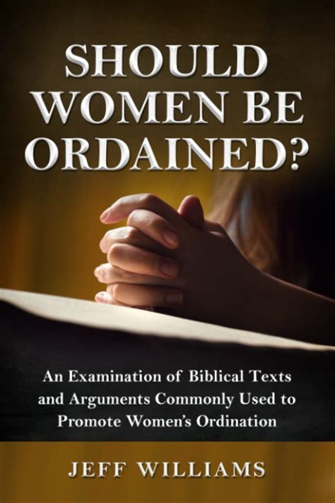 Should Women Be Ordained Williams Jeff Amazon Books