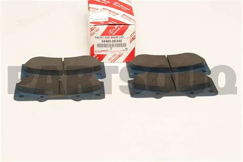 044650K340 Genuine Toyota PAD KIT DISC BRAKE FRONT 04465 0K340 EBay