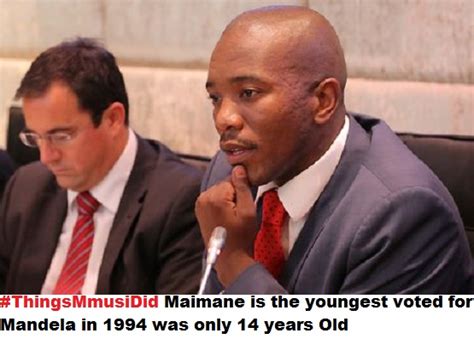 Mmusi Maimane SA youngest voted for Mandela in 1994 only 14 Years Old