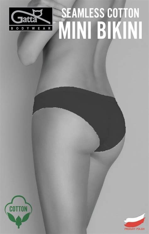 Figi Gatta 41595 Seamless Cotton Mini Bikini S XL Figi Nbielizna Pl