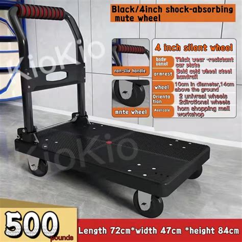 【3 Years Warranty】 Cart Delivery Trolley Cargo Cart 500kg 7247cm