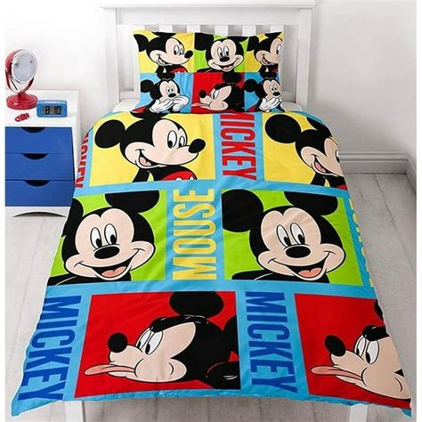 Mickey Mouse Reversible Duvet Cover Set Walmart Ca