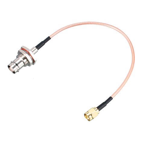 Uxcell Sma Male To Bnc Female Bulkhead Rf Coaxial Cable Rg Coax